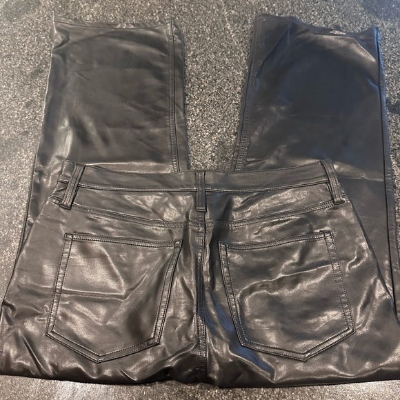 70% off! J.Crew Slim wide-leg pant in faux leather - Picture 4 of 7